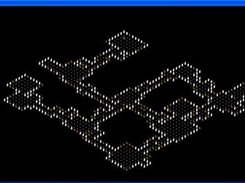 Random dungeon example in isometric ASCII display.