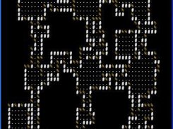 Random dungeon example in rectangular ASCII display.