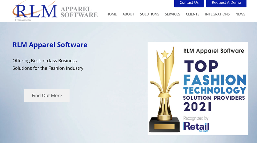 RLM Apparel Software Screenshot 1