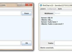Chat entre servidor e cliente.