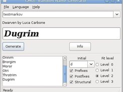 Random name generator at work (v0.4)