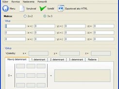 Ro3n 4.1 - Linear equations - matrix 3x3 (WinXP, Slovak)