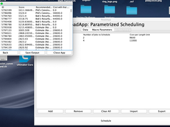 RoadApp's output after entering all of the example parameters in.