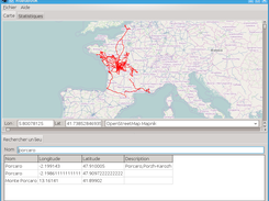 Affichage des traces GPS
