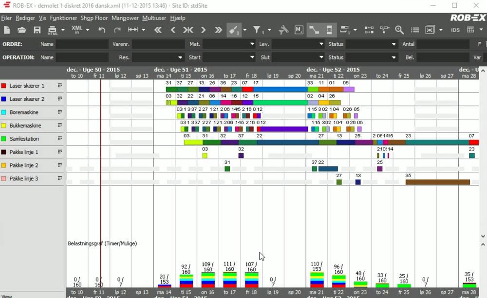 ROB-EX Scheduler Screenshot 1