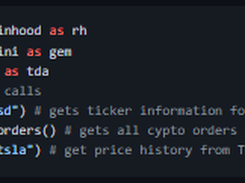 Robin-Stocks API Library Screenshot 1