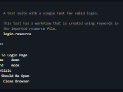 Robot Framework Screenshot 1