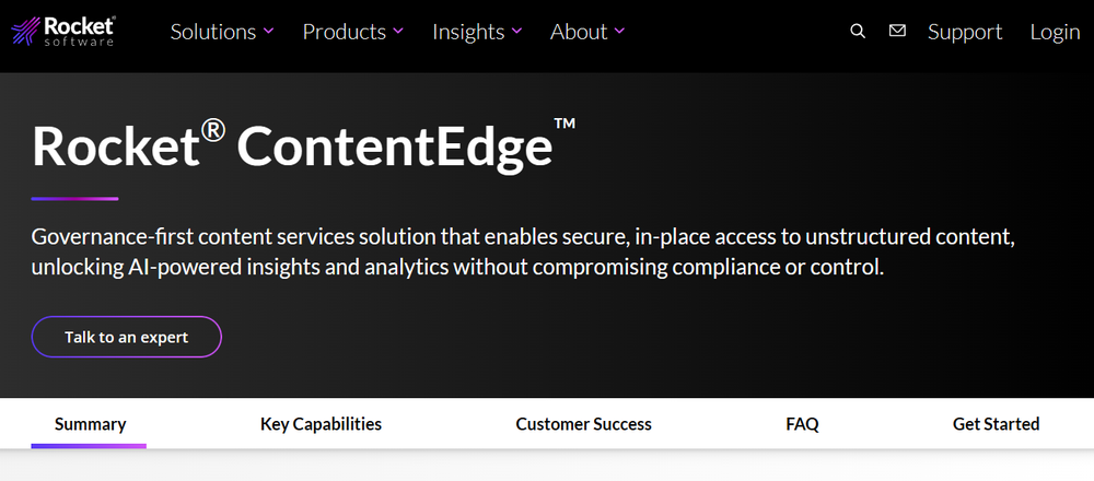 Rocket ContentEdge Screenshot 1