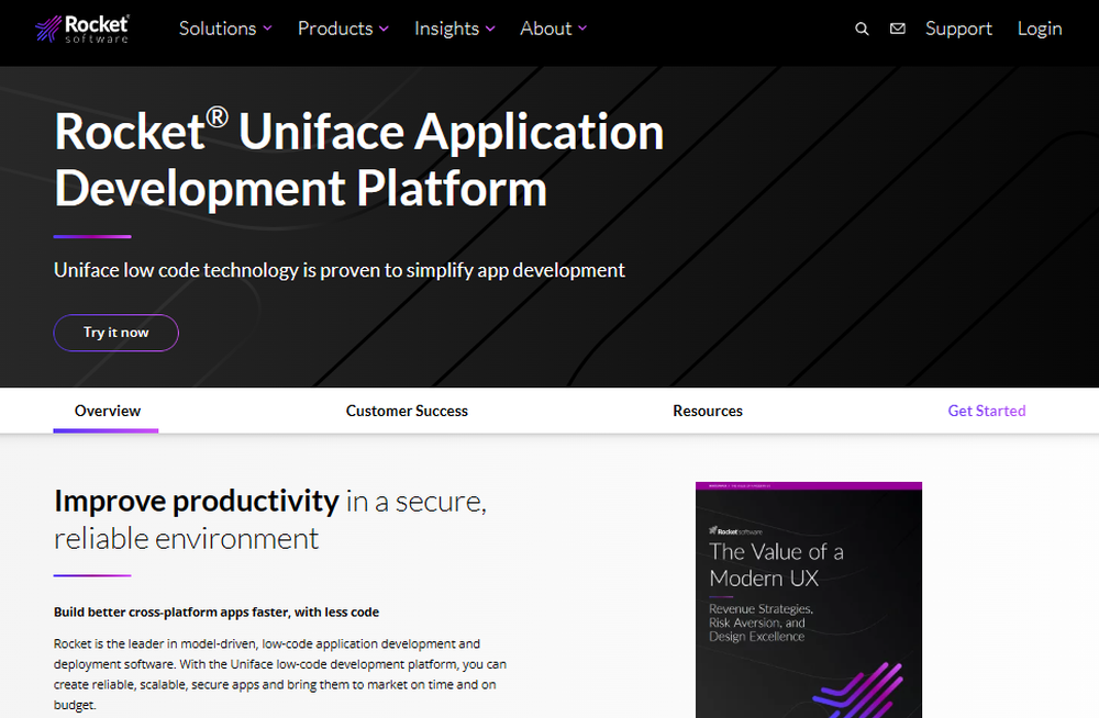 Rocket Uniface Screenshot 1
