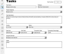 Tasks Form