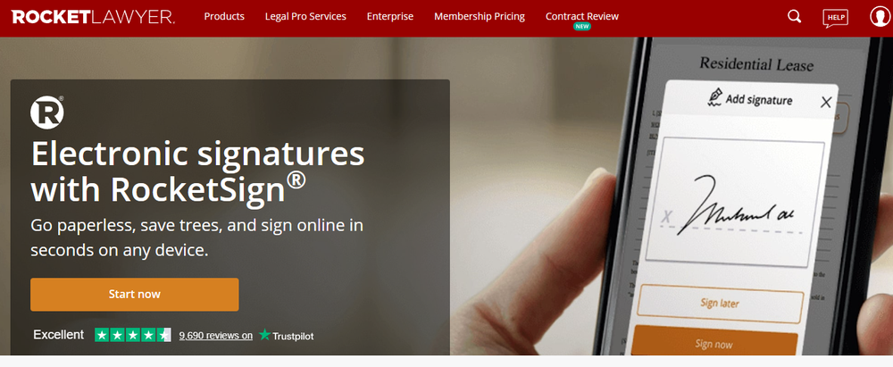 RocketSign Screenshot 1