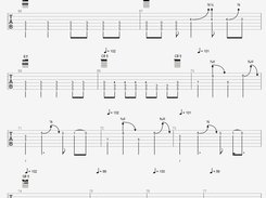 Generated tablature