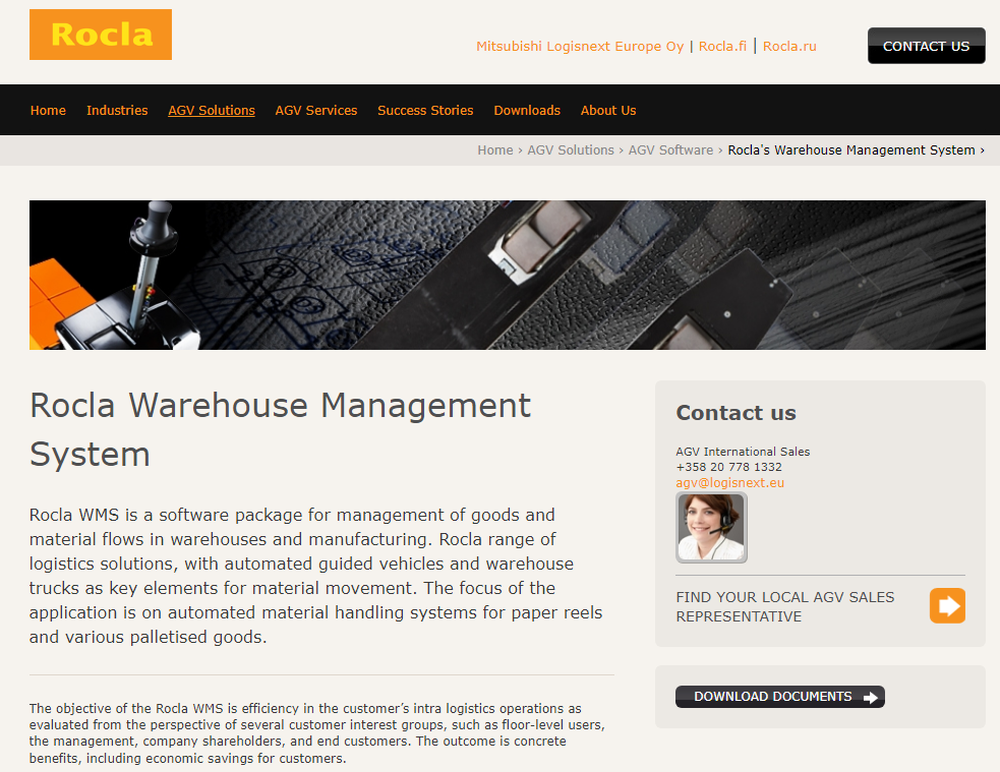 Rocla WMS Screenshot 1