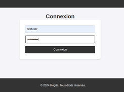 la page de login
