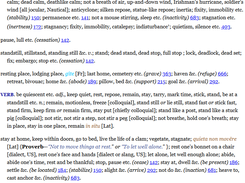 Sample head showing navigation & index links for languages