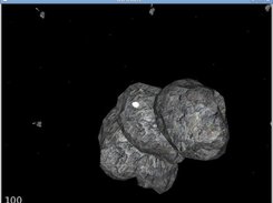 Large asteroid breaking apart