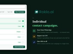 Roklo.ai — Personalized Contact Campaigns