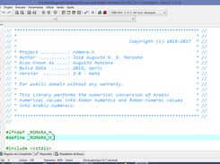Lib Roman/Arabic for GCC (C++) Screenshot 1