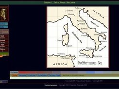 Current interactive world map for Roman Senate Simulator