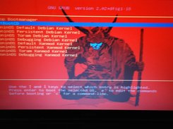 grub boot screen