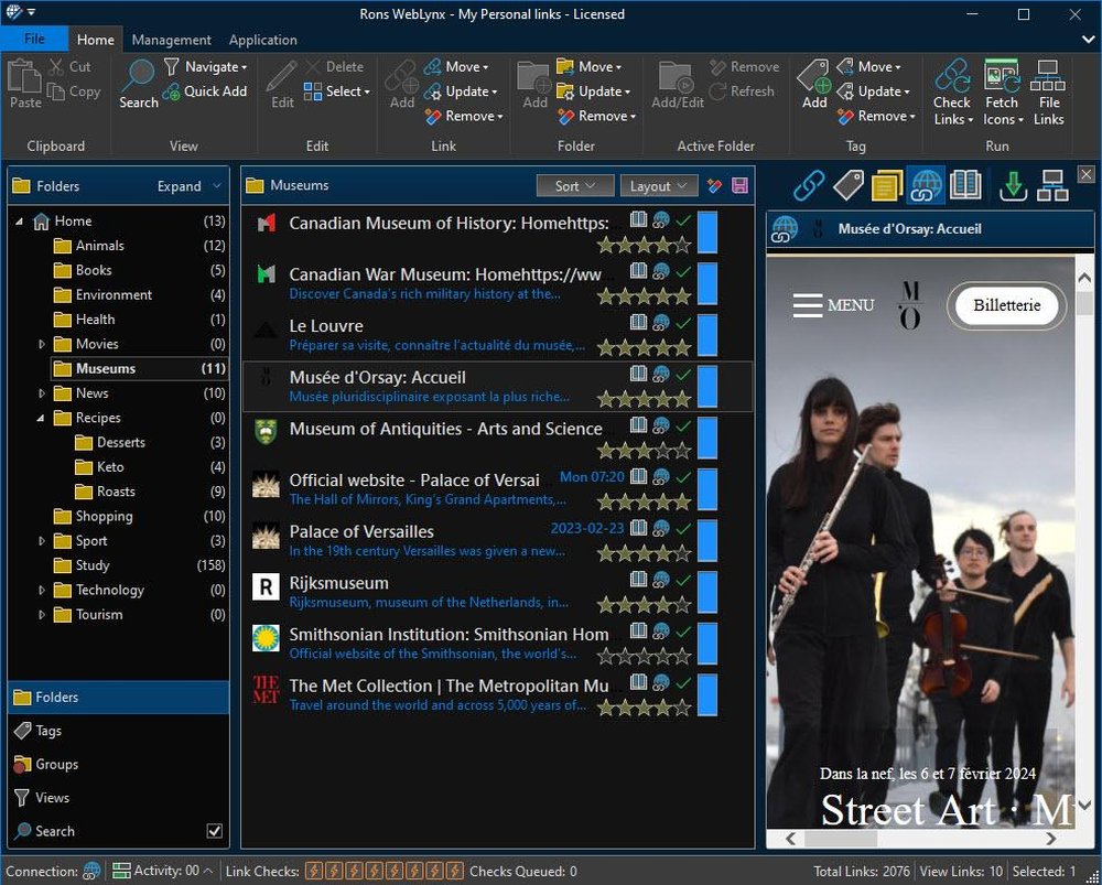 Main Window - Dark Mode