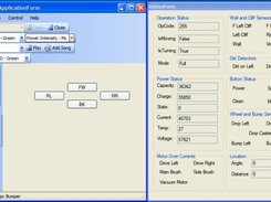 RoombaControl with StatusForm