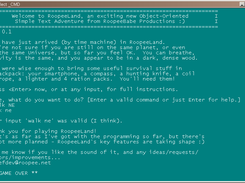 Sample output from valid move.