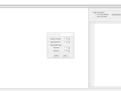 Choosing the number of nodes and edge density.