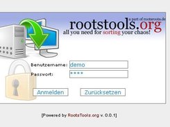 Part of the RootsTools.org login screen