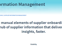 Rosslyn Supplier Information Management Screenshot 2