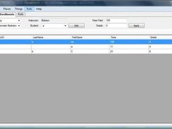 Enrollments screen
