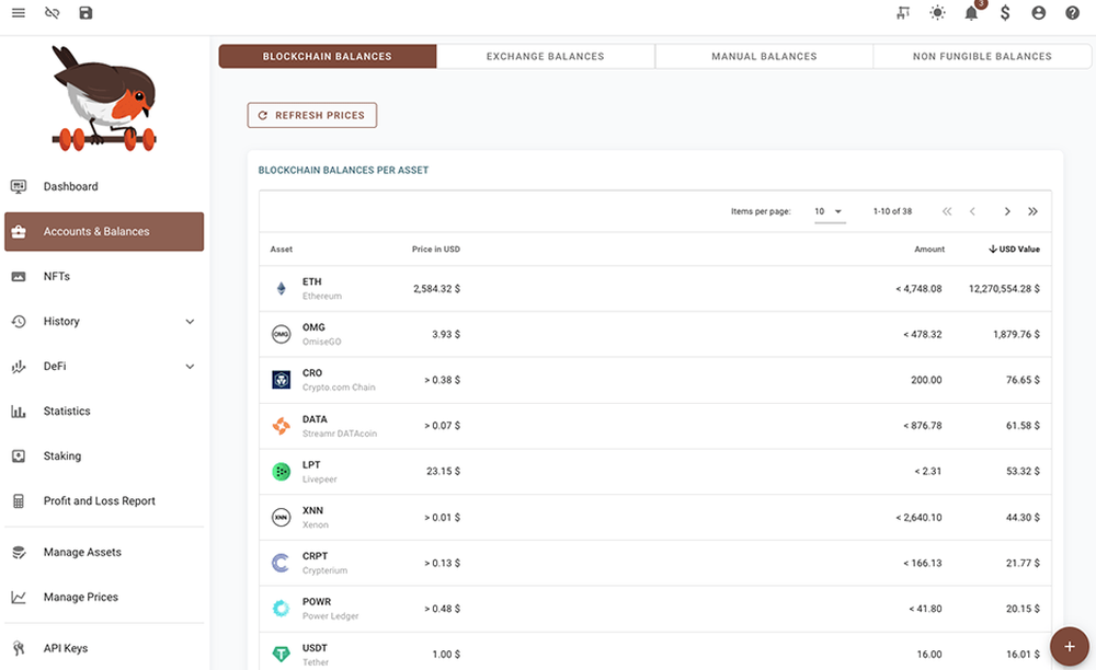 rotki Screenshot 1