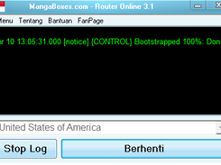 Jika sudah bootstrapped 100% done, Hapus cache browser lalu kamu sudah bisa buka web porno
