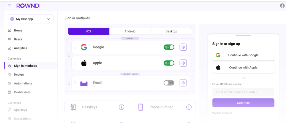 Rownd Screenshot 1