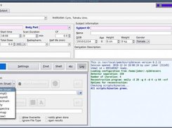 rp3dRecon interface reading listmode data producing an image