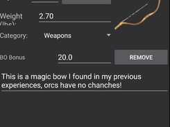 item detail view