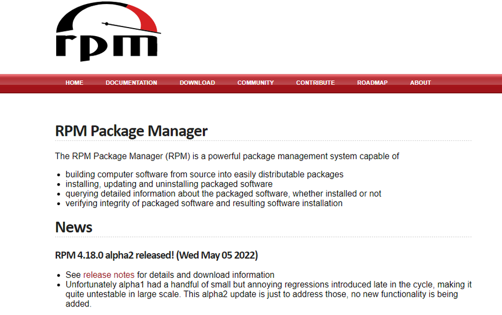 RPM Package Manager Screenshot 1