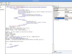 The snippet editor window