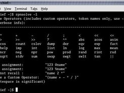 The -l switch displays a summary of the supported operators.