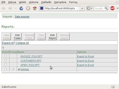 Managing reports