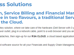 RSA eBusiness Solutions Screenshot 1