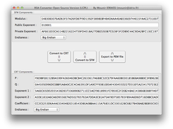 RsaConverter under MacOSX