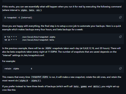 RSNAPSHOT Screenshot 1