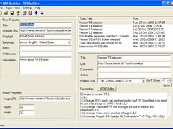 RSS Builder Main Screen