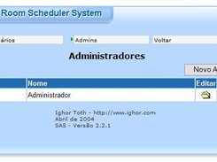 Admins page - Administrators, Users (add/edit/remove)