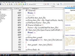 Rss::Blocks docked in Code::Blocks