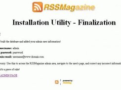 Successful installation