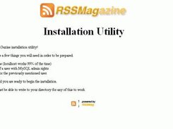 Start the install