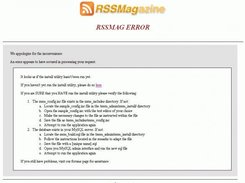 Program not loaded error page