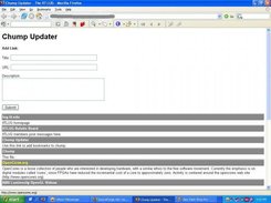 Notice bookmarks are also displayed while adding a link